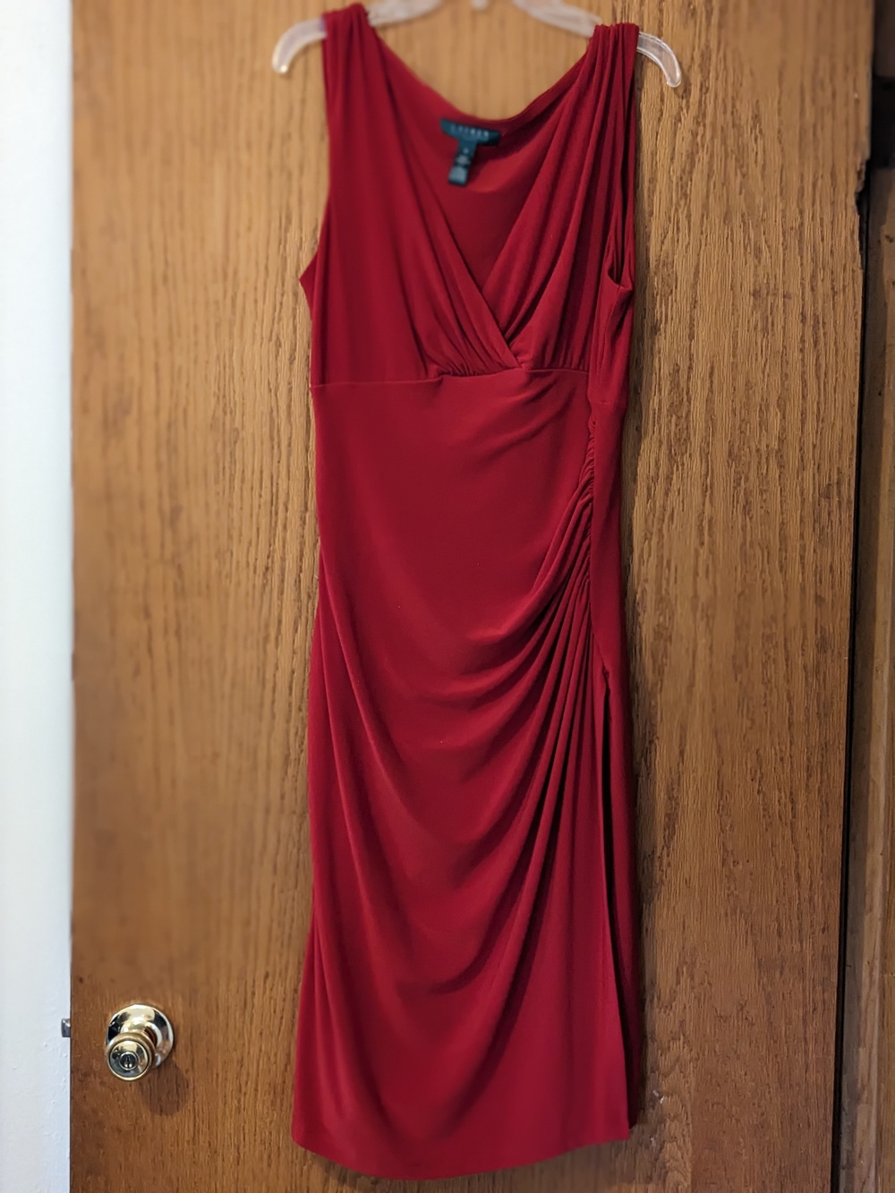 Lauren Ralph Lauren Faux Ruched Maxi Dress